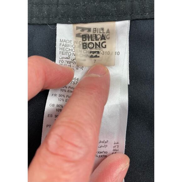 Billabong Women's Size 7 Black Unlined Board Shorts - Picture 5 of 7